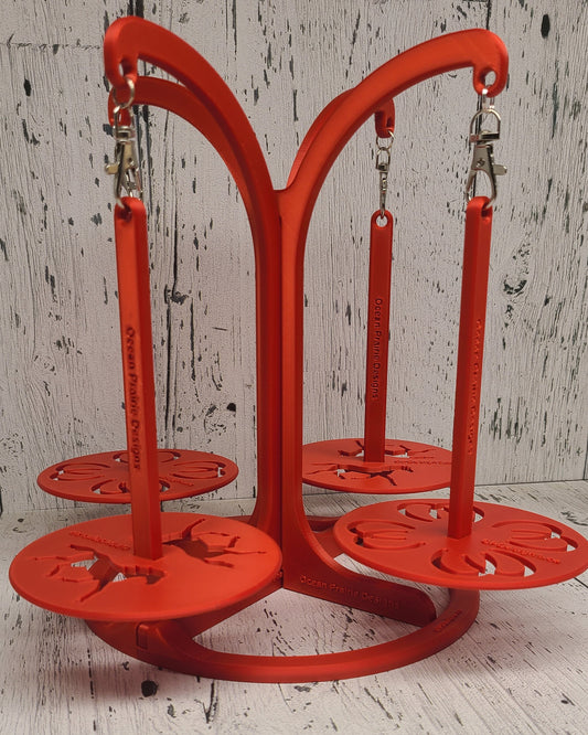SALE - Yarn Minder Stand - 4 yarn cake holder
